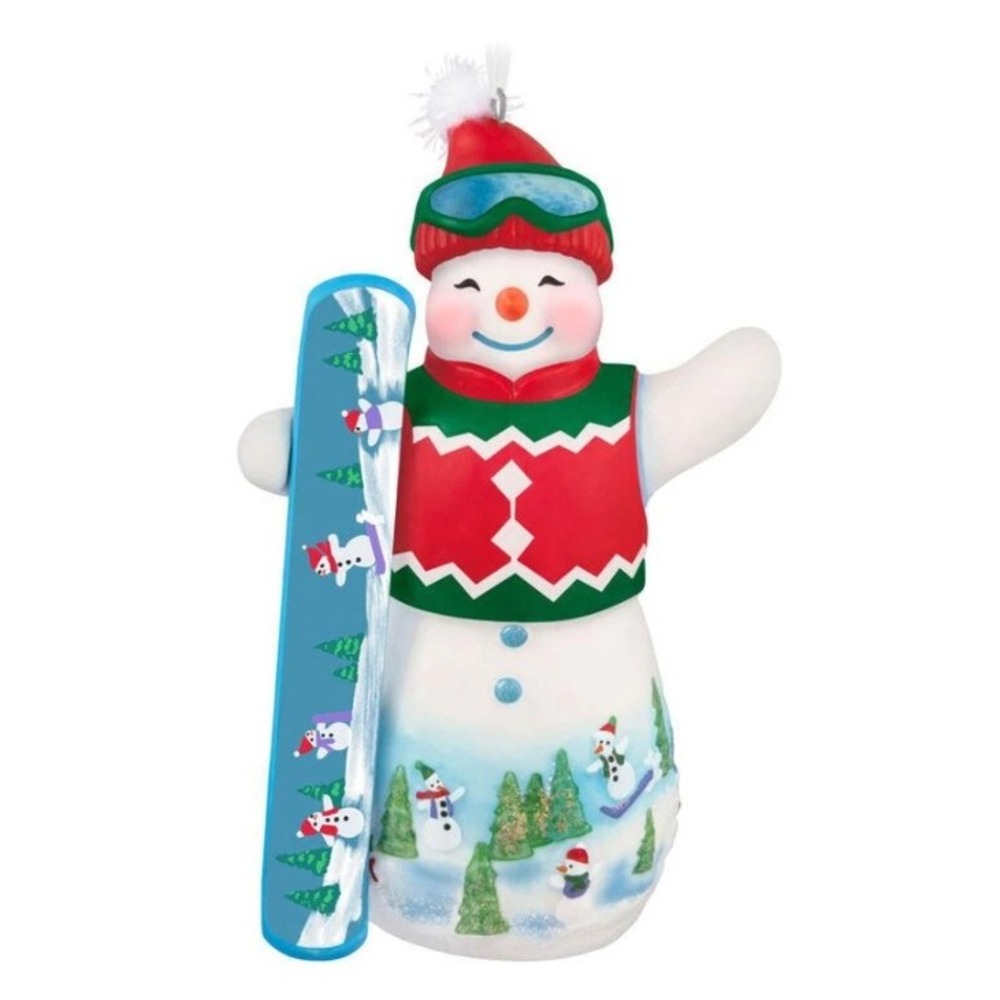 Hallmark Keepsake Ornament 2025 Ollie U. Halfpipe Snowtop Lodge Series Porcelain